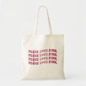 Peace Love Roink Tote Bag (Voorkant)
