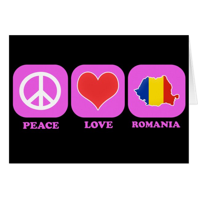 Peace Love Romania (Voorkant Horizontaal)