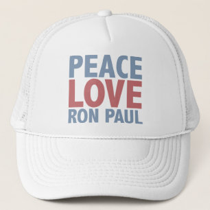 Peace Love Ron Paul Trucker Pet