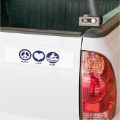 Peace Love Row Bumpersticker (Op Truck)