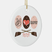 Peace Love Row Ornament (Rechts)