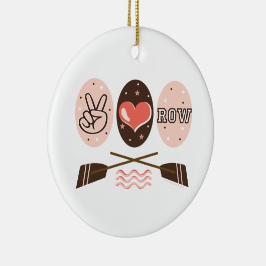 Peace Love Row Ornament (Rechts)