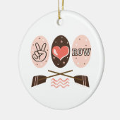 Peace Love Row Ornament (Links)