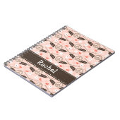 Peace Love Row Row Spiral Notebook Journal Notitieboek (Linkerzijde)
