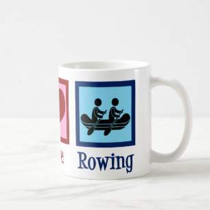 Peace Love Rowing - Cute Crew Team Koffiemok