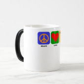 Peace Love Rowing Magische Mok (Voorkant links)