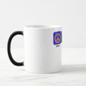 Peace Love Rowing Magische Mok (Links)