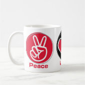 Peace Love Run 13.1 halve marathon Koffiemok (Links)
