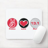 Peace Love run 13,1 mijl Muismat (Met muis)