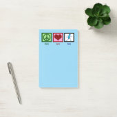 Peace Love run - Cute Track Runner Post-it® Notes (Kantoor)