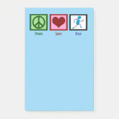 Peace Love run - Cute Track Runner Post-it® Notes (Voorkant)