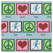 Peace Love Run Stof (Close Up)