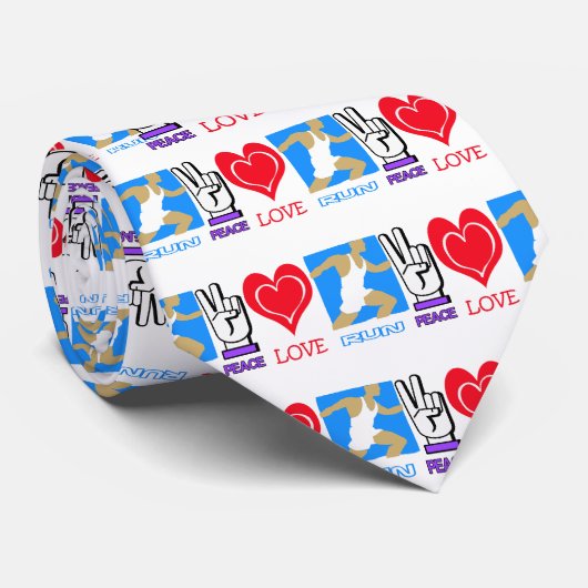 PEACE LOVE RUN STROPDAS (Opgerold)