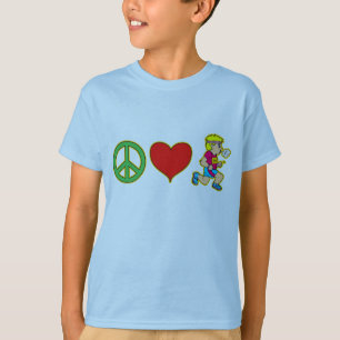 Peace Love Runners Products T-shirt