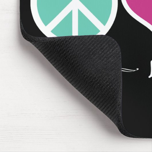 Peace Love Running Muismat (Hoek)