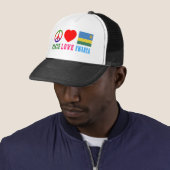 Peace Love Rwanda Trucker Pet (In situ)