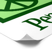 Peace Love Salads Cute Salad Bar Poster (Hoek)