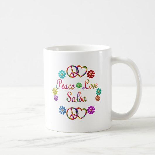 PEACE LOVE SALSA KOFFIEMOK (Rechts)
