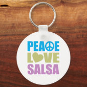 Peace Love Salsa Sleutelhanger (Voorkant)