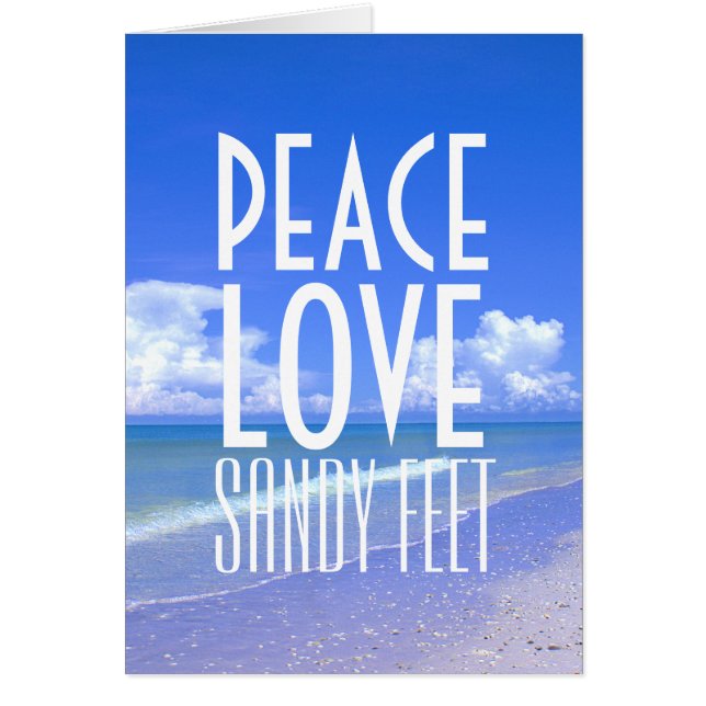 Peace, Love, Sandy Feet (Voorkant)