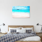 Peace Love Sandy Feet Hawaii Tropical Beach foto Canvas Afdruk (Insitu (Slaapkamer))