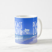 Peace, Love, Sandy Feet Koffiemok (Voorkant rechts)