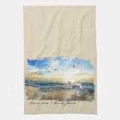 Peace Love & Sandy Paws Dalmatian Theedoek (Verticaal)