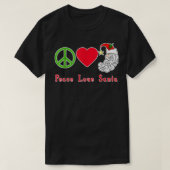 Peace Love Santa Claus HOLIDAY T-shirt (Design voorkant)