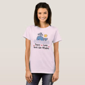 Peace Love Save the Whales Organic Tee Shirt (Voorkant volledig)