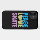 Peace Love Schaats Case-Mate iPhone Case (Achterkant (horizontaal))