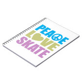Peace Love Schaats Notitieboek (Linkerzijde)