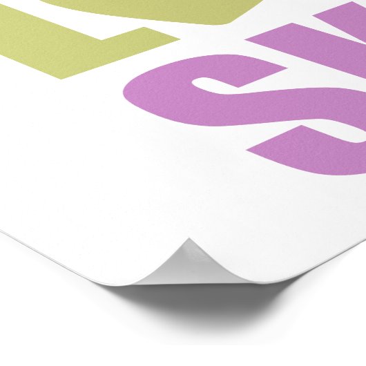 Peace Love Schaats Poster (Hoek)