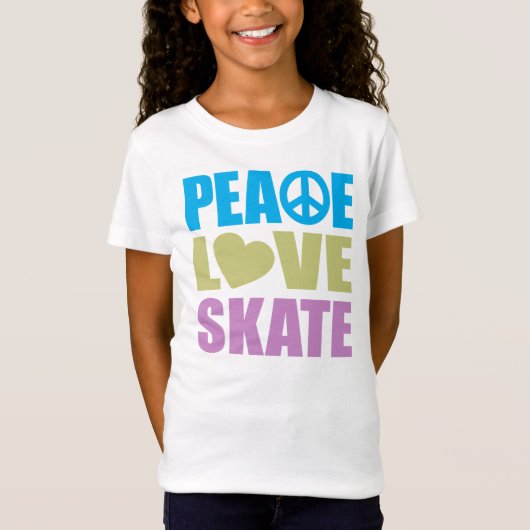 Peace Love Schaats T-shirt (Voorkant)