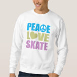 Peace Love Schaats Trui<br><div class="desc">Peace Love Schaats... Wat heb je nog meer nodig in het leven? Ideaal geschenk voor elke verslaafde. Het maakt niet uit of je getraind bent in schaatsen, houden van schaats rollen, elke vrije minuut doorbrengen in het schaats park op je skateboard, ijs schaats op de bevroren vijver in je buurt...</div>