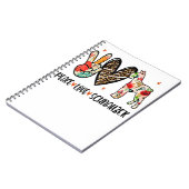 Peace Love Schnauzer Funny Gift Hondenliefhebber Notitieboek (Linkerzijde)