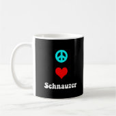 Peace love Schnauzer Koffiemok (Links)