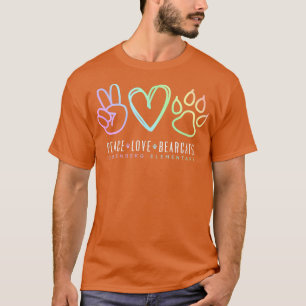 Peace Love School Spirit, Inspirerend T-shirt