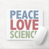 Peace Love Science Muismat (Met muis)
