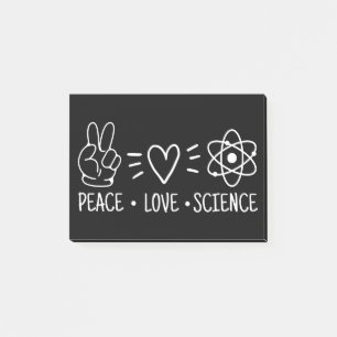 Peace Love Science Post-it® Notes