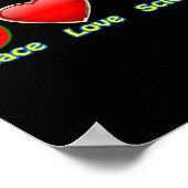 Peace Love Science  Poster (Hoek)