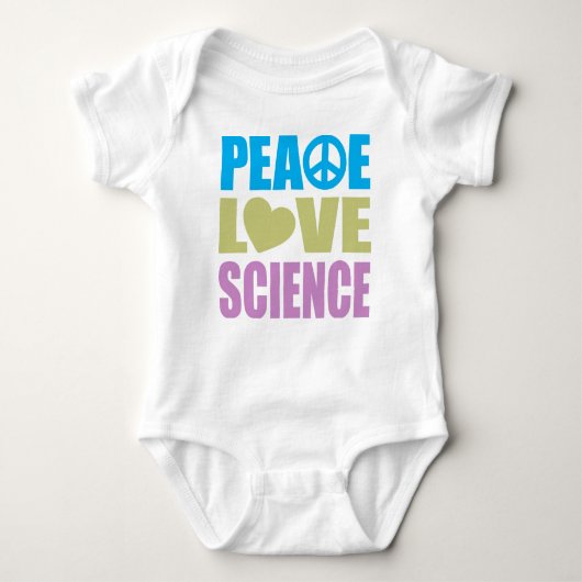 Peace Love Science Romper (Voorkant)