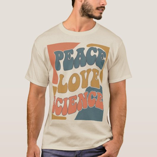 Peace Love Science T-shirt (Voorkant)