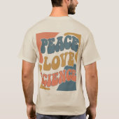 Peace Love Science T-shirt (Achterkant)