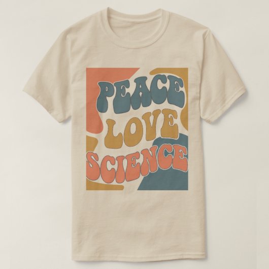 Peace Love Science T-shirt (Design voorkant)