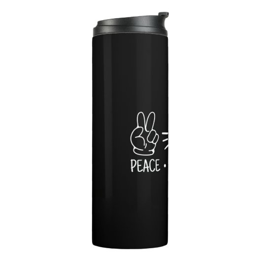 Peace Love Science Thermosbeker (Gedraaid links)