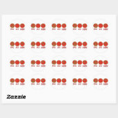 Peace Love Scorpio Ronde Sticker (Vel)