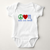 Peace Love Scorpio Zodiac Design Romper (Voorkant)