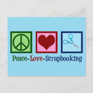 Peace Love Scrapbooking Briefkaart