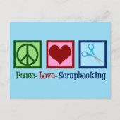 Peace Love Scrapbooking Briefkaart (Voorkant)