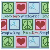 Peace Love Scrapbooking Stof (Close Up)